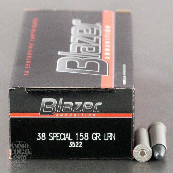 50rds – 38 Special Blazer 158gr. LRN Ammo
