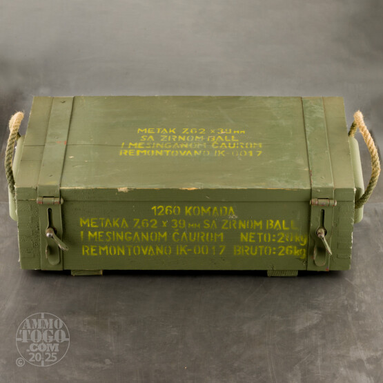 1260rds – 7.62x39 Igman 124gr. FMJ Ammo