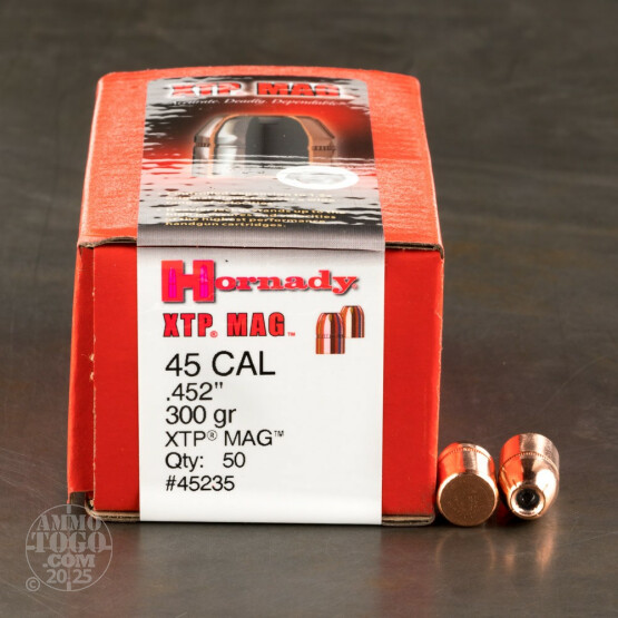 50pcs - .452" Hornady Bullets 300gr. XTP Bullets
