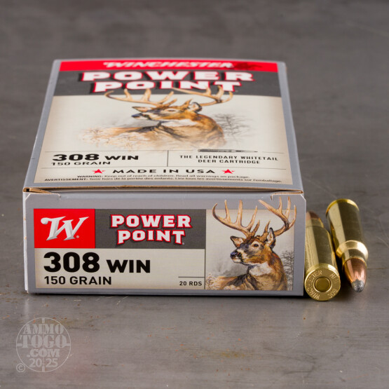 20rds - 308 Winchester 150gr. Super-X Power Point Ammo