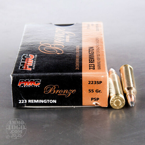 800rds - 223 Rem PMC Bronze Hunting 55gr. SP Ammo