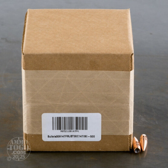 500pcs - 7.62x51 .308" Dia IMI 147gr. FMJ-BT Bullets
