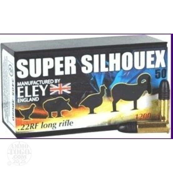 500rds - 22LR Eley Super Silhouex 40gr. Solid Point Ammo