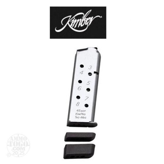 1 - Kimber 45 ACP Kimpro Tac-Mag 8rd. Magazine Stainless Steel