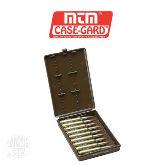 1 - MTM Case-Gard Rifle Ammo Wallet 9rd. .22-250 - .375 Caliber Brown Color