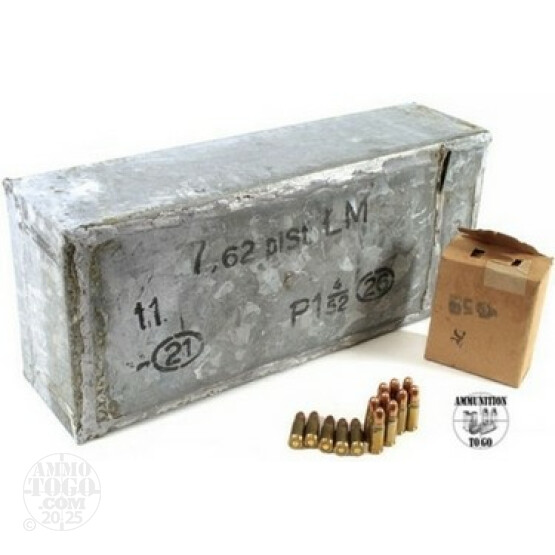 560rds - 7.62x25 Tokarev Polish Military 85gr. FMJ Ammo