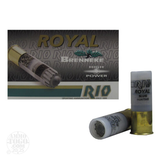 25rds - 12 Gauge Rio 2 3/4" 1 1/8oz. Brenneke Slug Ammo