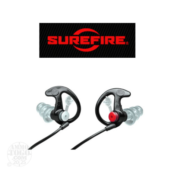 1 - Surefire Earpro EP6 Medium Black Hearing Protection Earpieces