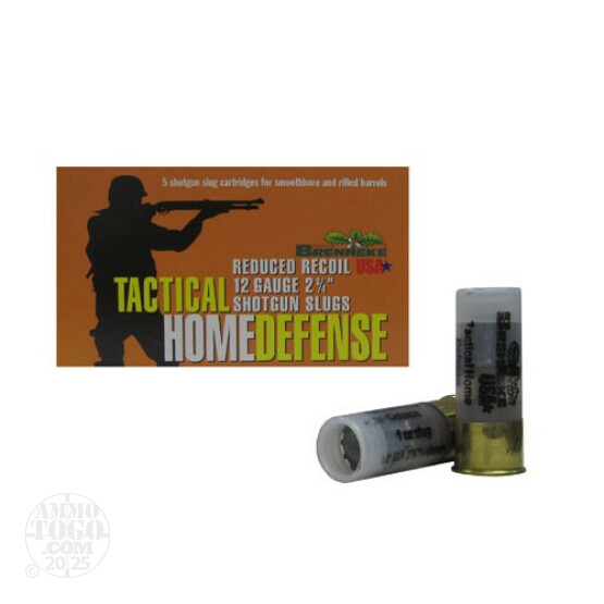 25rds - 12 Gauge Brenneke Tactical Home Defense 2 3/4" 1oz. Slug Ammo