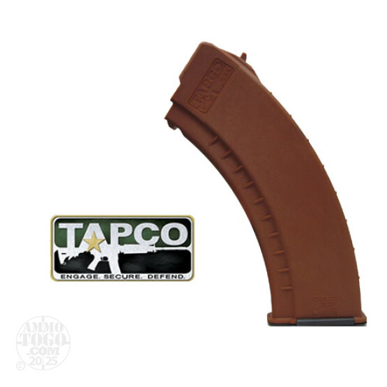 1 - AK-47 TAPCO 30rd. Orange Polymer Smooth Side Magazine