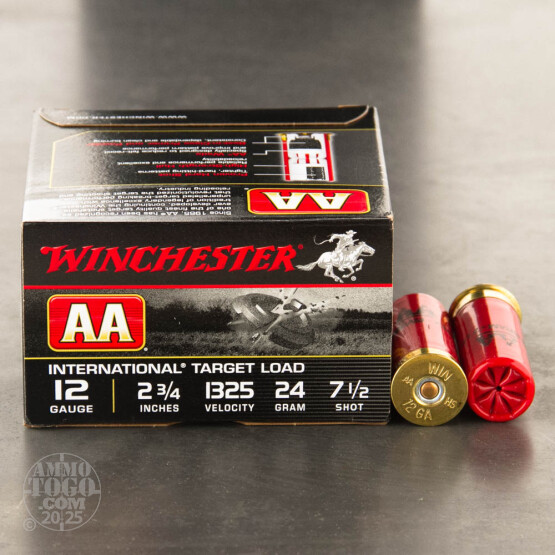 25rds - 12 Gauge Winchester AA International Target 2 3/4" 24gr. #7.5 Shot Ammo
