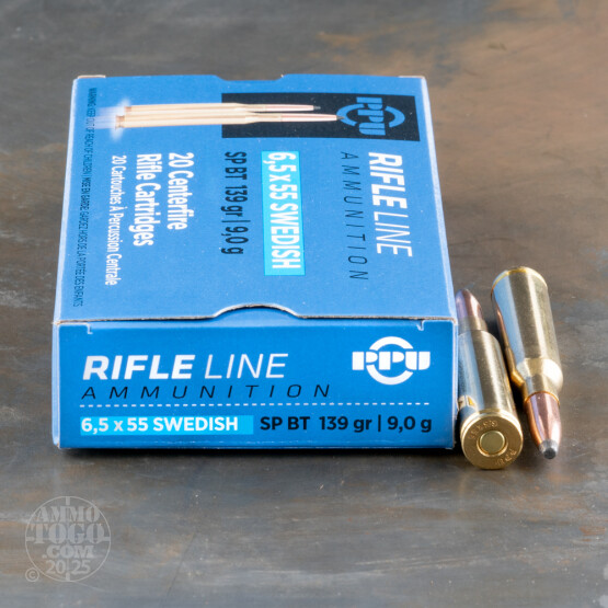 20rds - 6.5x55 Prvi Partizan 139gr. Soft Point Ammo