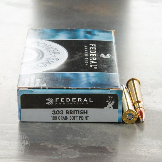 20rds - 303 British Federal 180gr. Power-Shok SP Ammo