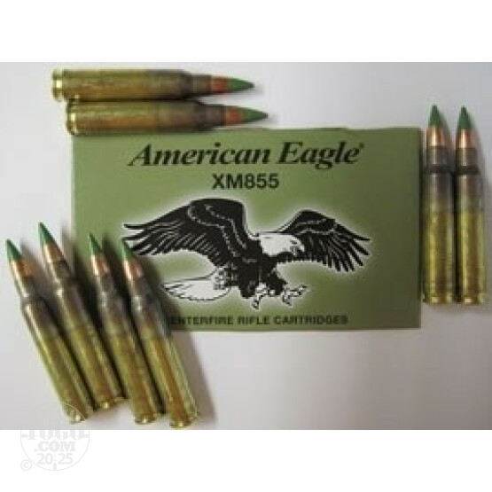 1000rds - 5.56 Federal American Eagle XM855 62gr. Penetrator Ammo