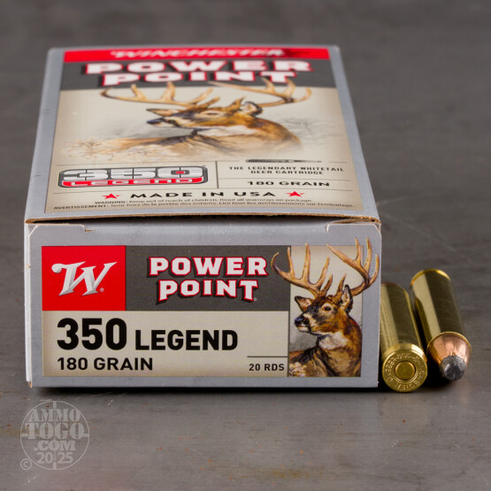 20rds – 350 Legend Winchester Super-X 180gr. Power Point Ammo