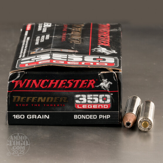 20rds – 350 Legend Winchester Defender 160gr. Bonded PHP Ammo