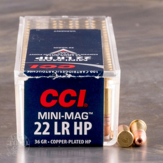 100rds - 22LR CCI Mini-Mag 36gr. Hollow Point Ammo