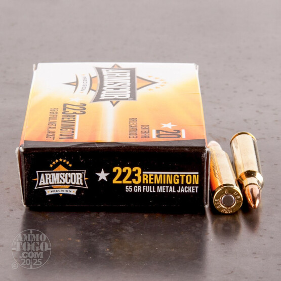 20ds – 223 Armscor Precision 55gr. FMJ Ammo 