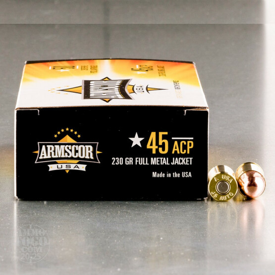1000rds – 45 ACP Armscor USA 230gr. FMJ Ammo 
