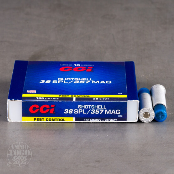 10rds – 38 Special CCI 100gr. #9 Shot Ammo