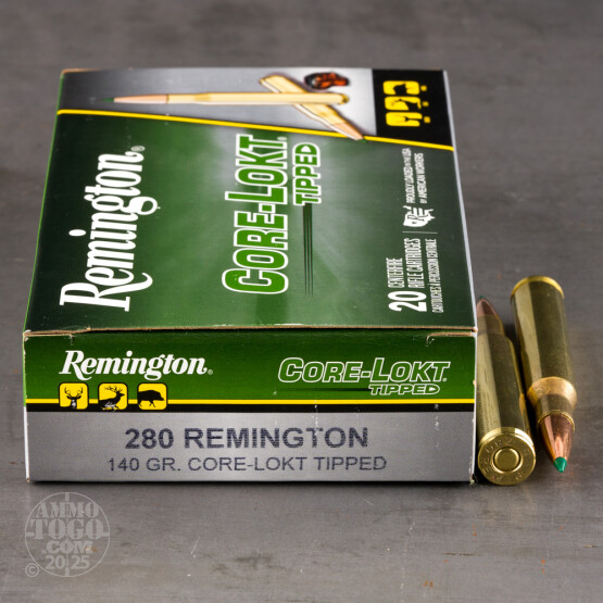 20rds – 280 Rem Remington Core-Lokt Tipped 140gr. Polymer Tip Ammo