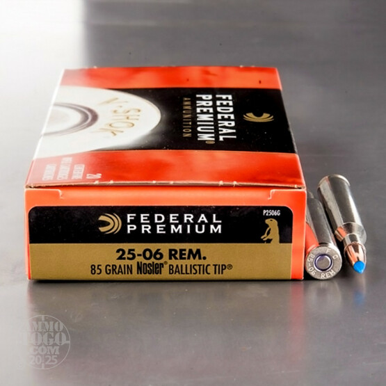 20rds - 25-06 Rem. Federal 85gr V-Shok Nosler Ballistic Tip Ammo