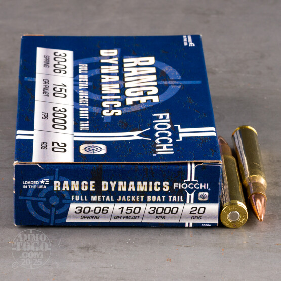 200rds - 30-06 Fiocchi 150gr. FMJ Ammo