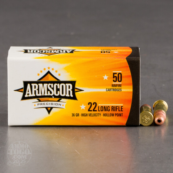5000rds – 22 LR Armscor Precision 36gr. CPHP Ammo