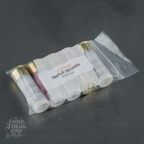 10rds - 12 Gauge Triple Decker Buckshot Ammo