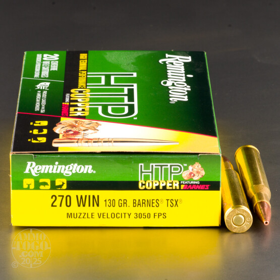 20rds – 270 Win Remington HTP Copper 130gr. TSX Ammo