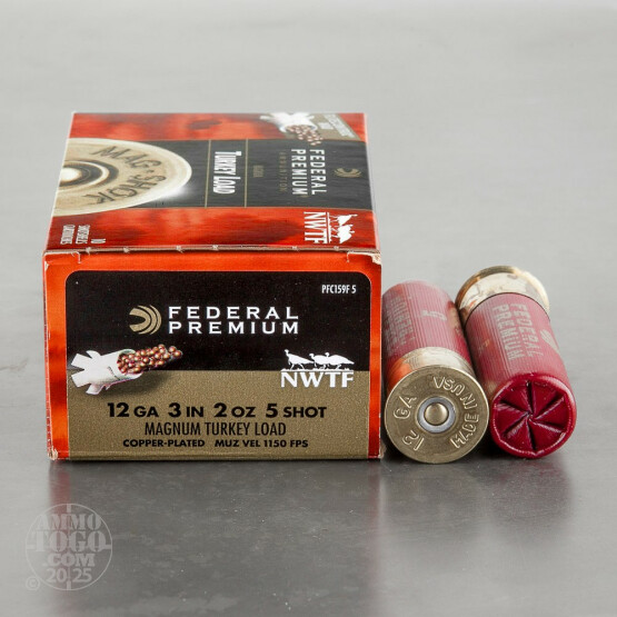 10rds - 12 Gauge Federal Mag-Shok 3" 2oz. #5 Turkey Load