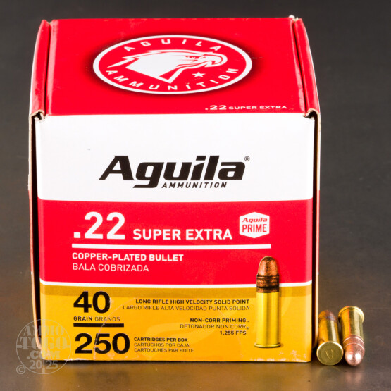 250rds – 22 LR Aguila 40gr. CPRN Ammo