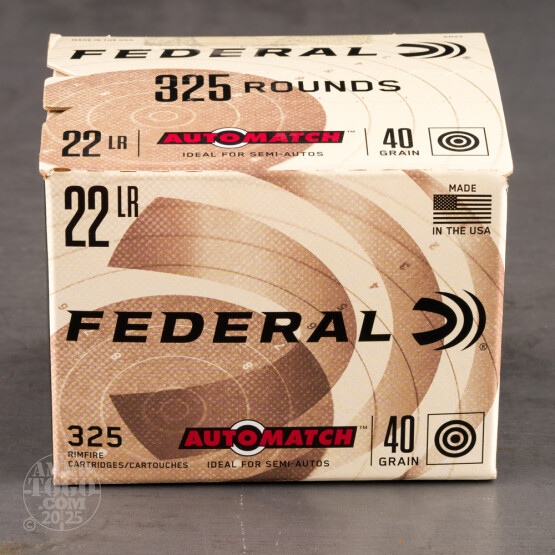 325rds - 22LR Federal AutoMatch Target 40gr. LRN Ammo