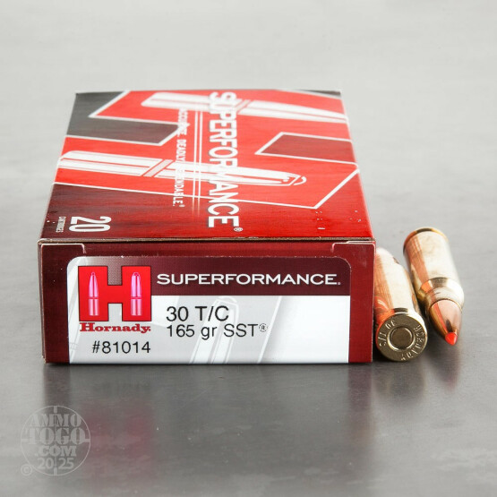 20rds – 30 Thompson Center Hornady Superperformance 165gr. SST Ammo