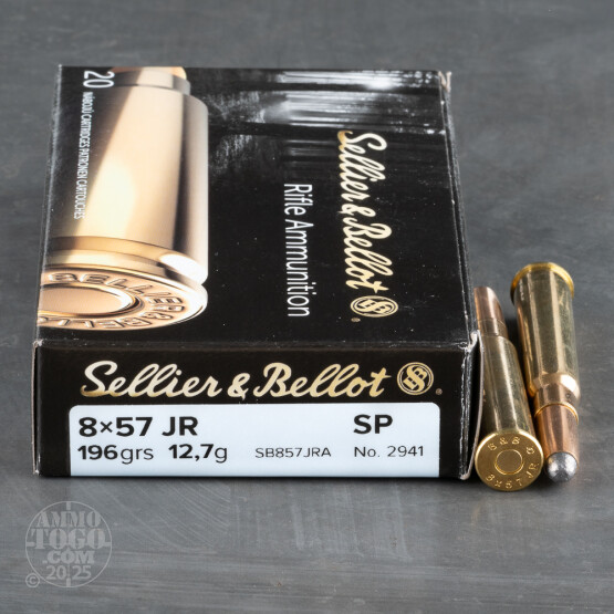 20rds – 8x57 JR Sellier & Bellot 196gr. SP Ammo