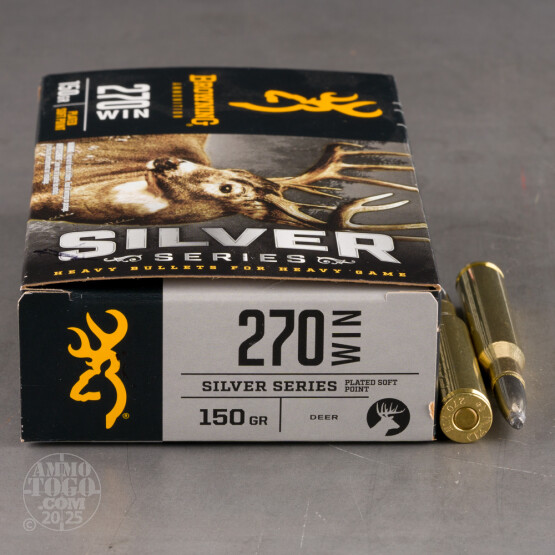 20rds – 270 Win Browning Silver Series 150gr. SP Ammo