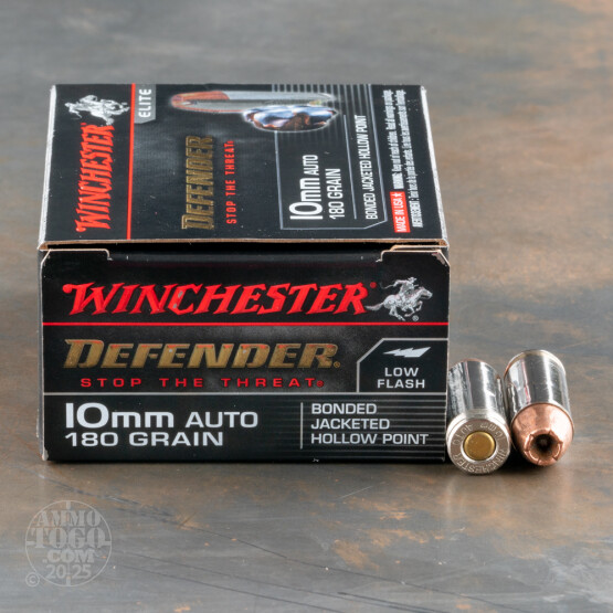 20rds – 10mm Winchester Defender 180gr. JHP Ammo