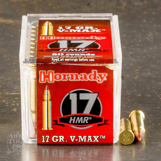 500rds – 17 HMR Hornady 17gr. V-MAX Ammo