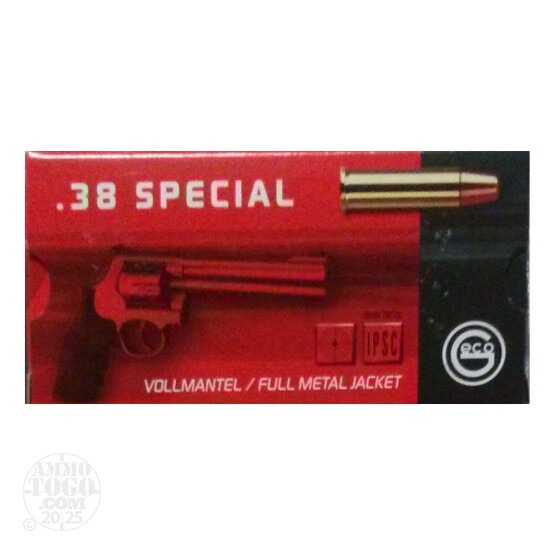 1000rds – 38 Special GECO 158gr. FMJ Ammo