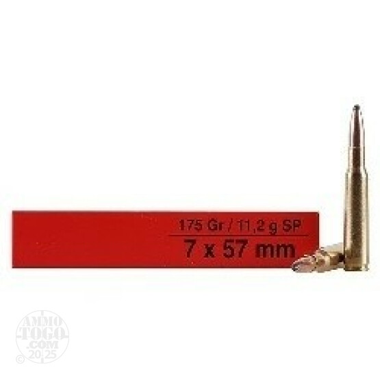 200rds - 7mm Mauser Igman 175gr. Soft Point Ammo