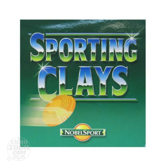 25rds - 12 Gauge NobelSport Sporting Clay 2 3/4" 1 1/8oz #7 1/2 Shot Ammo