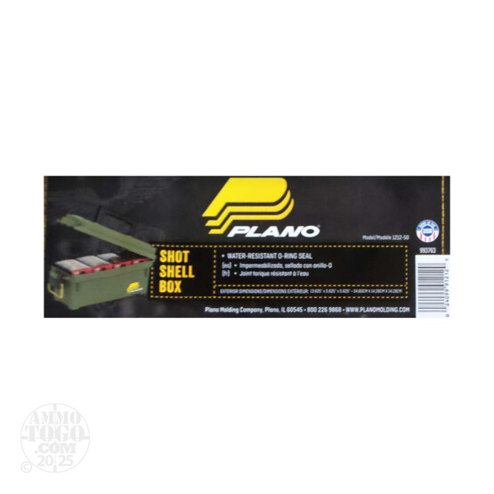 1 - Plano Shot Shell Box - OD Green Plastic Ammo Can