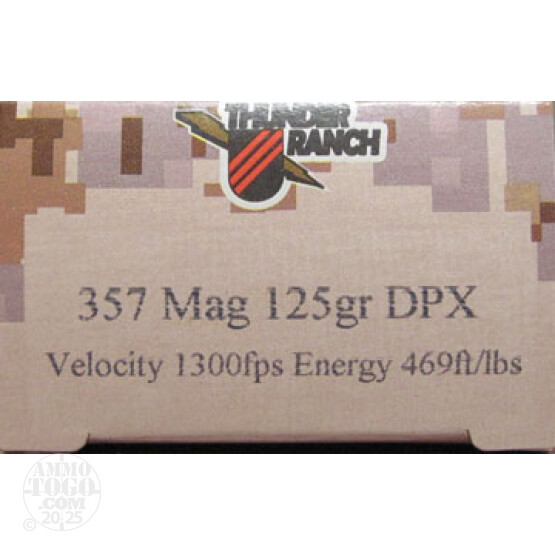 20rds - 357 Mag Corbon Thunder Ranch 125gr. DPX Ammo