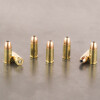 close up of Federal Hi-Shok bullets loaded in 9mm ammo cartridges