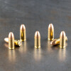 close up of Federal 9mm ammo with 115 grain FMJ bullet