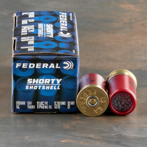 10rds – 12 Gauge Federal Shorty Shotshell 1-3/4" 15/16oz. #8 Shot Ammo