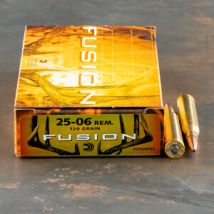 20rds - 25-06 Rem. Federal Fusion 120gr. SP Ammo