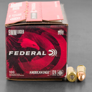 500rds – 9mm Federal American Eagle 124gr. FMJ Ammo