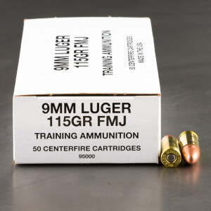 1000rds – 9mm Blazer Brass Training 115gr. FMJ Ammo