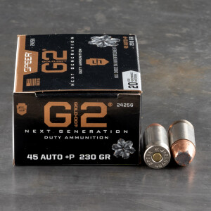 20rds – 45 ACP +P Speer Gold Dot G2 230gr. JHP Ammo
